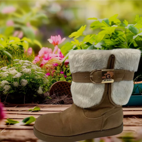 G by Guess Brown Boots with Faux Fur - Picture 4 of 4